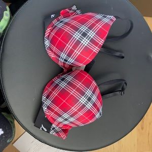 Plaid Pushup Bra